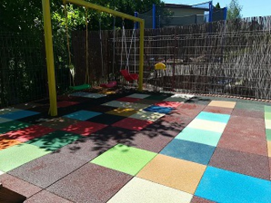 MATA/ KOSTKA GUMOWA SBR EPDM 2,5CMX50CMX50CM